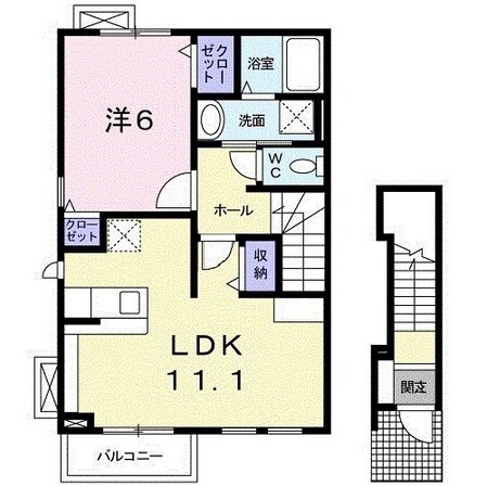 紀伊中ノ島駅 徒歩23分 2階の物件間取画像